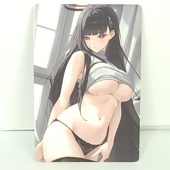 Rio Tsukatsuki Double Sided Premium Waifu Card Anime Wall Art Oversized Board A5 - Picture 2 of 4